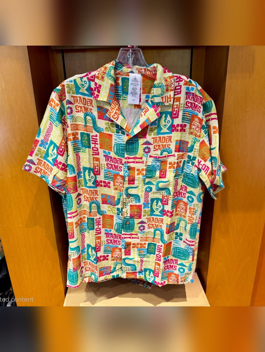 Disney Parks New Button-Up Trader Sam’s Enchanted Tiki Bar Shirt